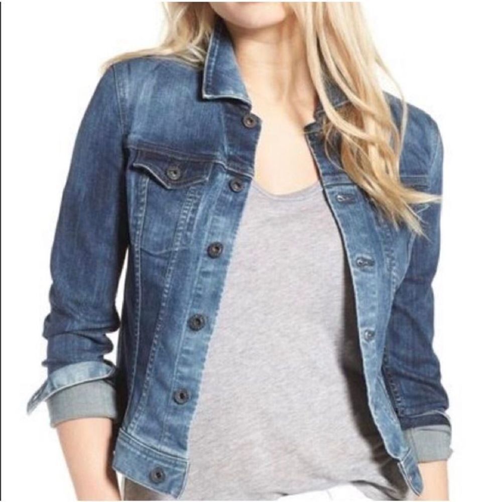 AGÂ Adriano Goldshmeid distressed vintageâXS denim normcoreâjacket